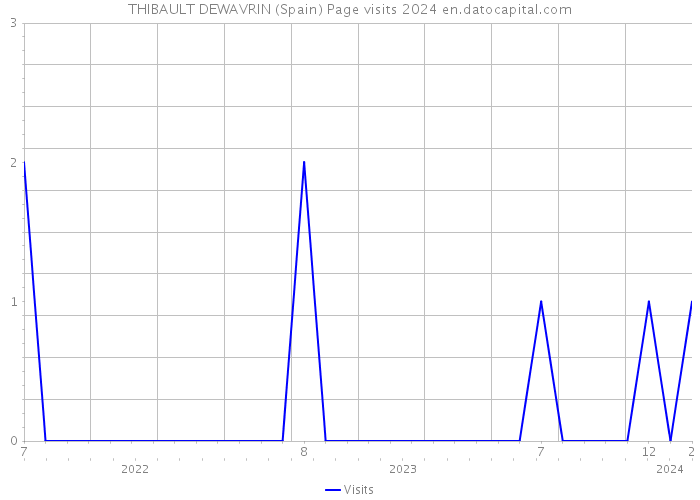 THIBAULT DEWAVRIN (Spain) Page visits 2024 