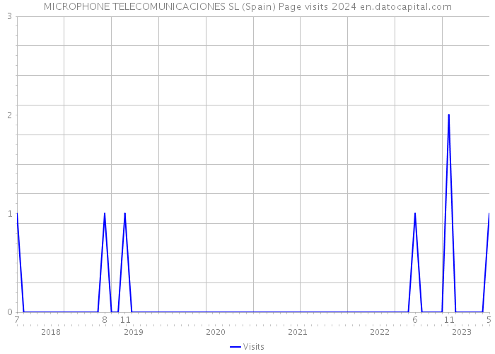 MICROPHONE TELECOMUNICACIONES SL (Spain) Page visits 2024 