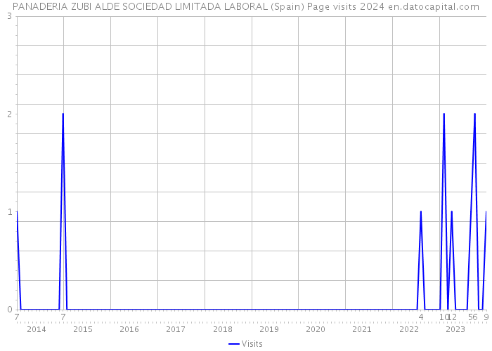 PANADERIA ZUBI ALDE SOCIEDAD LIMITADA LABORAL (Spain) Page visits 2024 