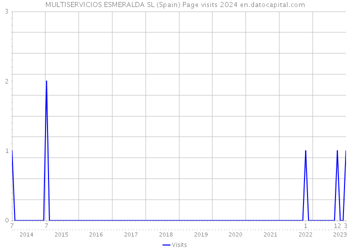 MULTISERVICIOS ESMERALDA SL (Spain) Page visits 2024 