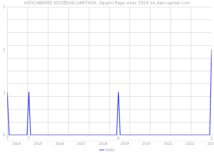 ASOCABARES SOCIEDAD LIMITADA. (Spain) Page visits 2024 