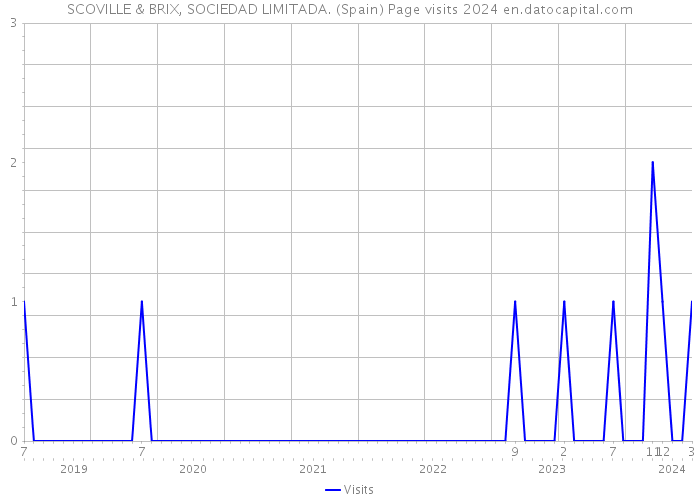 SCOVILLE & BRIX, SOCIEDAD LIMITADA. (Spain) Page visits 2024 