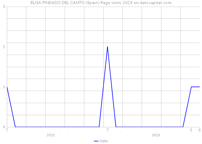 ELISA PINDADO DEL CANTO (Spain) Page visits 2024 