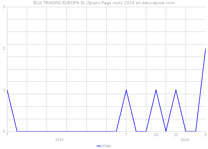 BCA TRADING EUROPA SL (Spain) Page visits 2024 