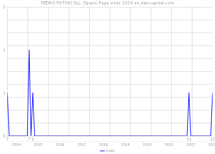 PEDRO PATINO SLL. (Spain) Page visits 2024 