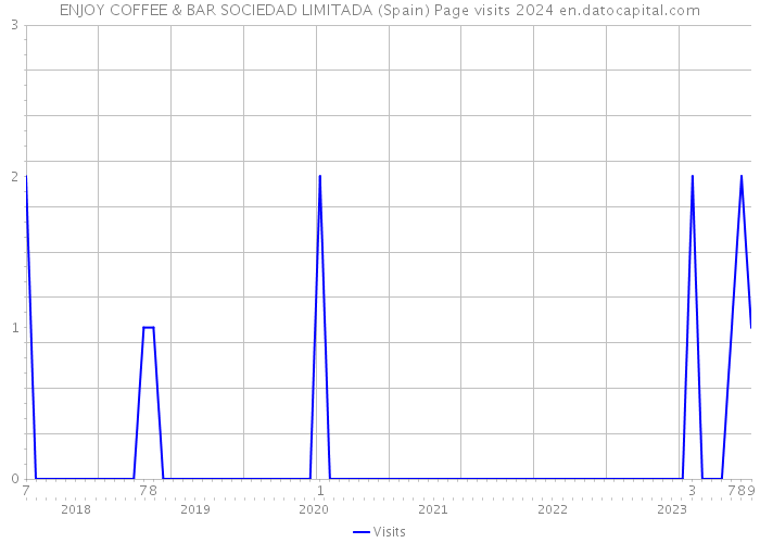 ENJOY COFFEE & BAR SOCIEDAD LIMITADA (Spain) Page visits 2024 