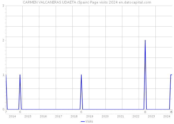 CARMEN VALCANERAS UDAETA (Spain) Page visits 2024 
