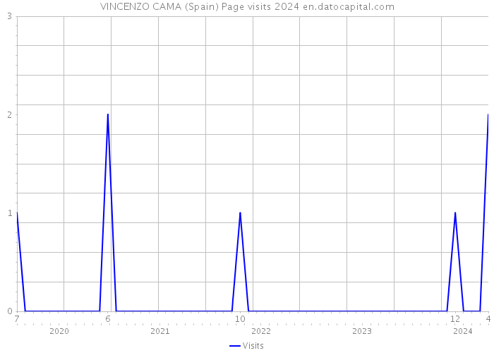 VINCENZO CAMA (Spain) Page visits 2024 