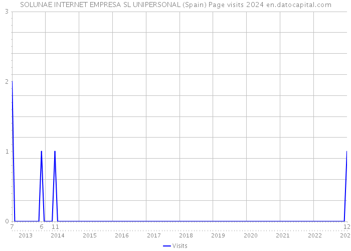 SOLUNAE INTERNET EMPRESA SL UNIPERSONAL (Spain) Page visits 2024 