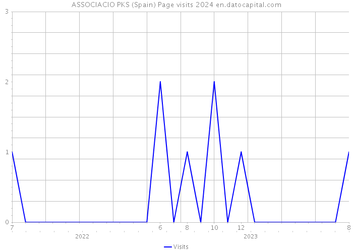 ASSOCIACIO PKS (Spain) Page visits 2024 