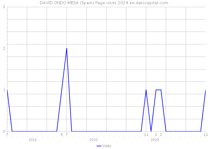 DAVID ONDO MESA (Spain) Page visits 2024 