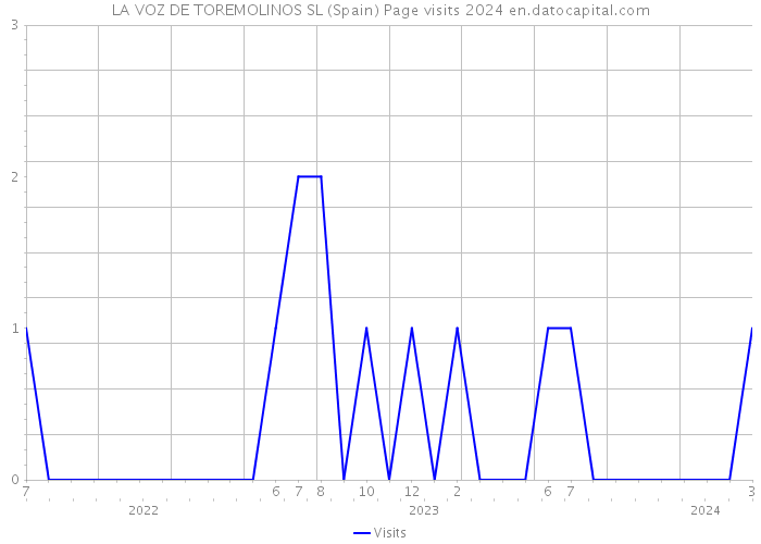 LA VOZ DE TOREMOLINOS SL (Spain) Page visits 2024 