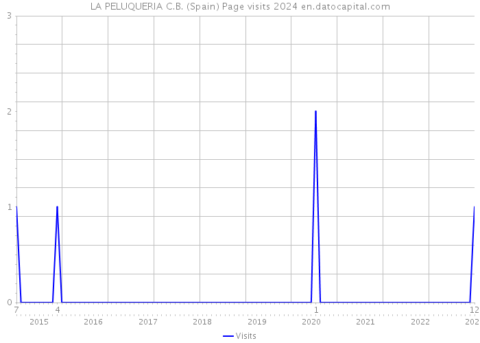 LA PELUQUERIA C.B. (Spain) Page visits 2024 