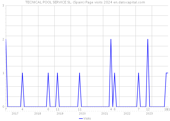 TECNICAL POOL SERVICE SL. (Spain) Page visits 2024 