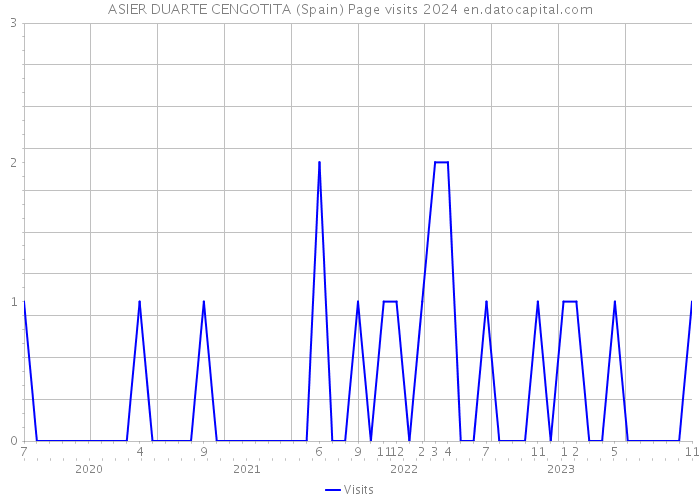 ASIER DUARTE CENGOTITA (Spain) Page visits 2024 