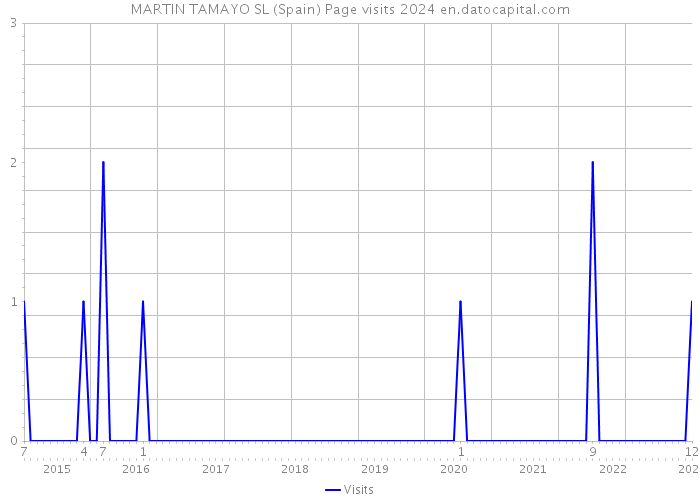 MARTIN TAMAYO SL (Spain) Page visits 2024 
