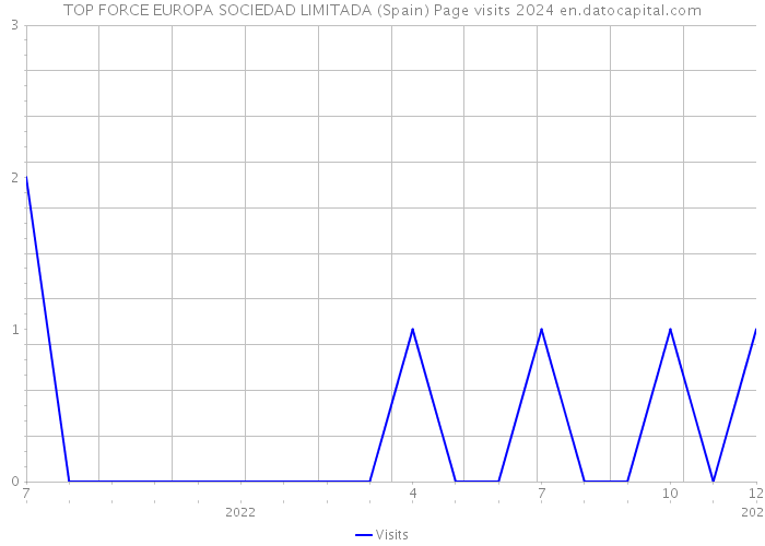 TOP FORCE EUROPA SOCIEDAD LIMITADA (Spain) Page visits 2024 