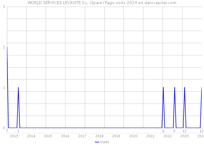 WORLD SERVICES LEVANTE S.L. (Spain) Page visits 2024 