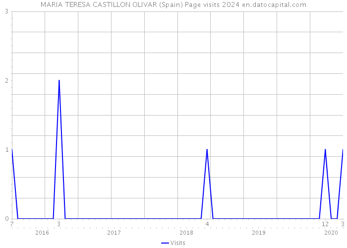 MARIA TERESA CASTILLON OLIVAR (Spain) Page visits 2024 