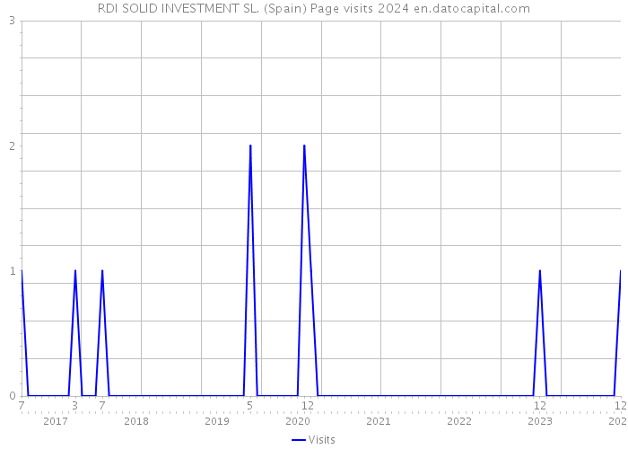 RDI SOLID INVESTMENT SL. (Spain) Page visits 2024 