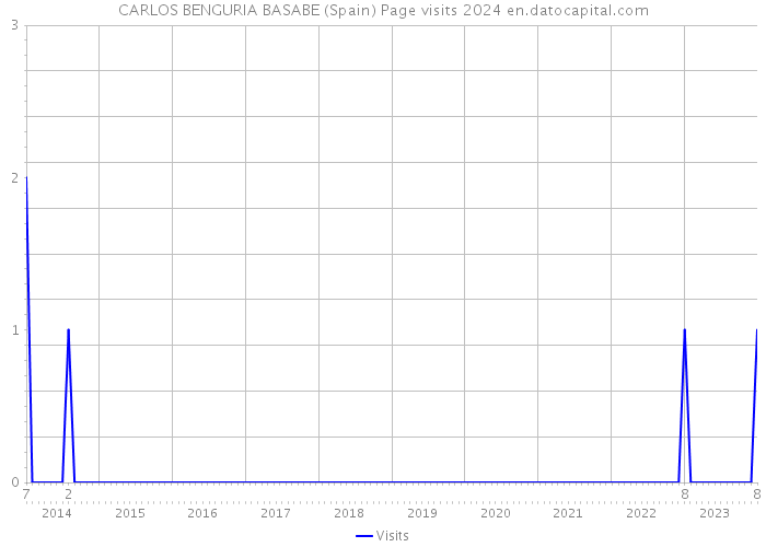CARLOS BENGURIA BASABE (Spain) Page visits 2024 