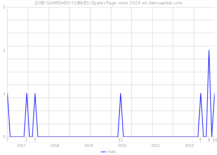 JOSE GUARDADO CUBILES (Spain) Page visits 2024 