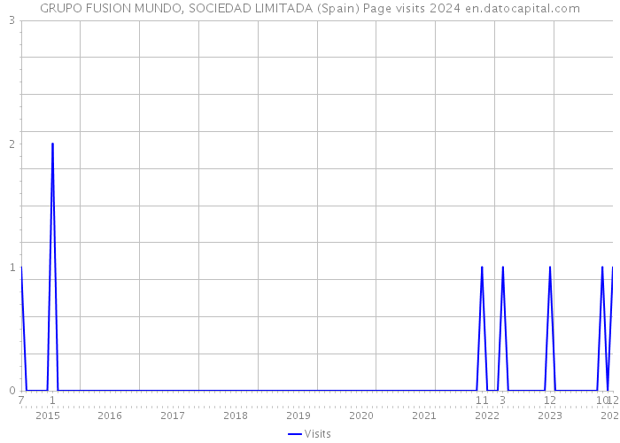 GRUPO FUSION MUNDO, SOCIEDAD LIMITADA (Spain) Page visits 2024 