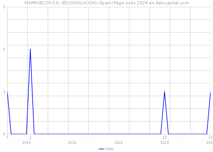 MARRUECOS S.A. (EN DISOLUCION) (Spain) Page visits 2024 