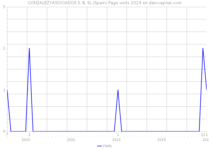 GONZALEZYASOCIADOS S. B. SL (Spain) Page visits 2024 