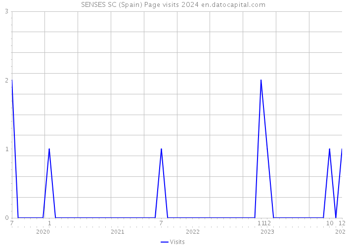 SENSES SC (Spain) Page visits 2024 