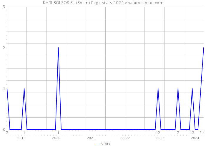 KARI BOLSOS SL (Spain) Page visits 2024 