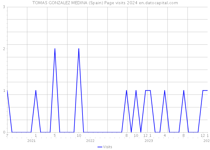 TOMAS GONZALEZ MEDINA (Spain) Page visits 2024 