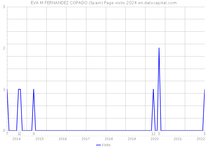 EVA M FERNANDEZ COPADO (Spain) Page visits 2024 