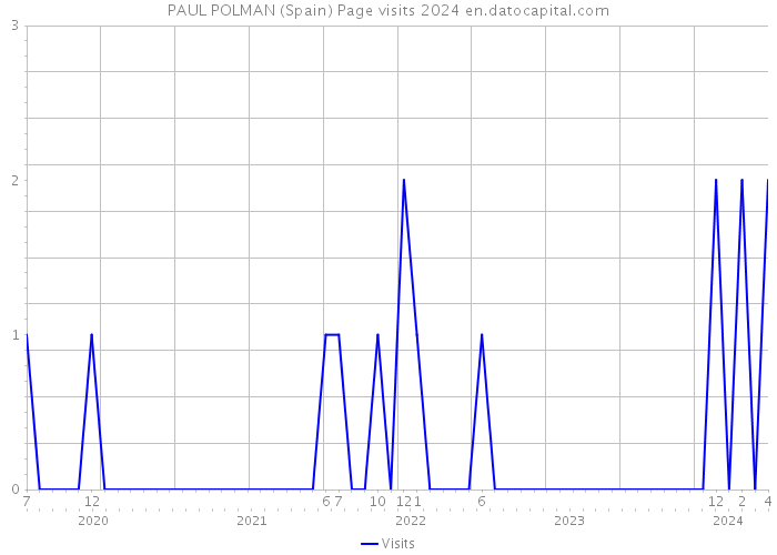 PAUL POLMAN (Spain) Page visits 2024 