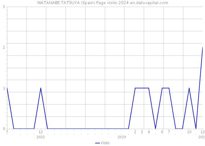 WATANABE TATSUYA (Spain) Page visits 2024 