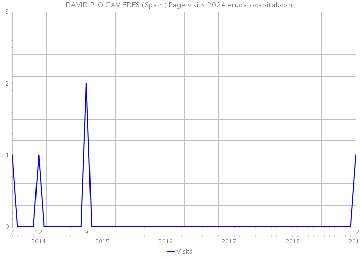 DAVID PLO CAVIEDES (Spain) Page visits 2024 