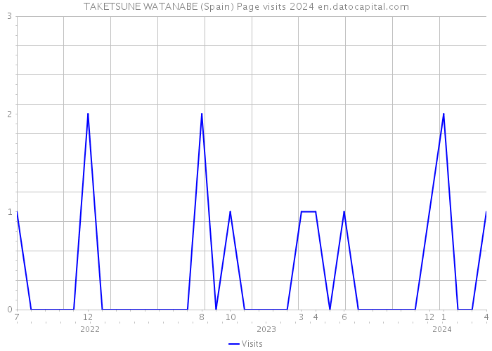 TAKETSUNE WATANABE (Spain) Page visits 2024 