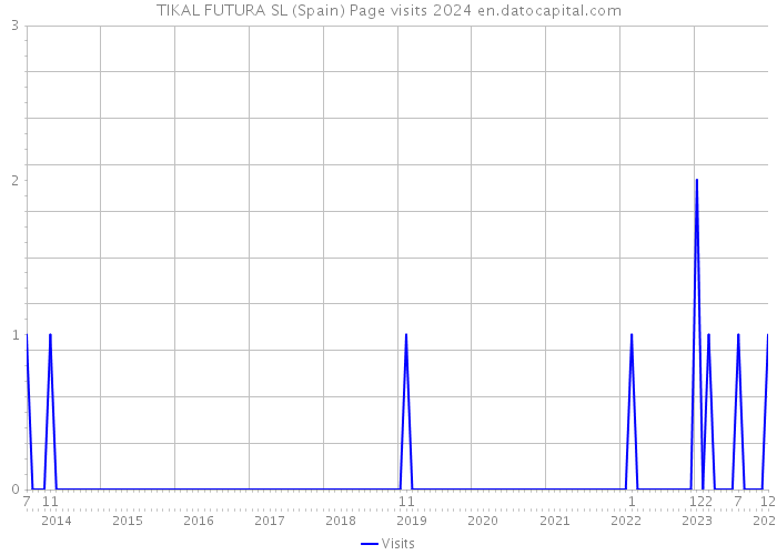 TIKAL FUTURA SL (Spain) Page visits 2024 