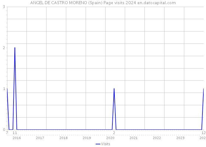 ANGEL DE CASTRO MORENO (Spain) Page visits 2024 