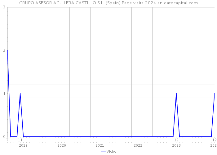 GRUPO ASESOR AGUILERA CASTILLO S.L. (Spain) Page visits 2024 
