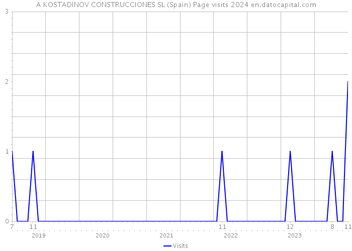 A KOSTADINOV CONSTRUCCIONES SL (Spain) Page visits 2024 
