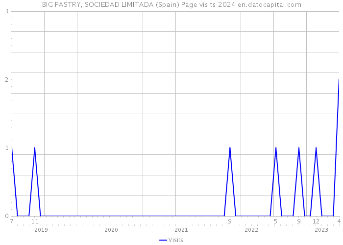 BIG PASTRY, SOCIEDAD LIMITADA (Spain) Page visits 2024 