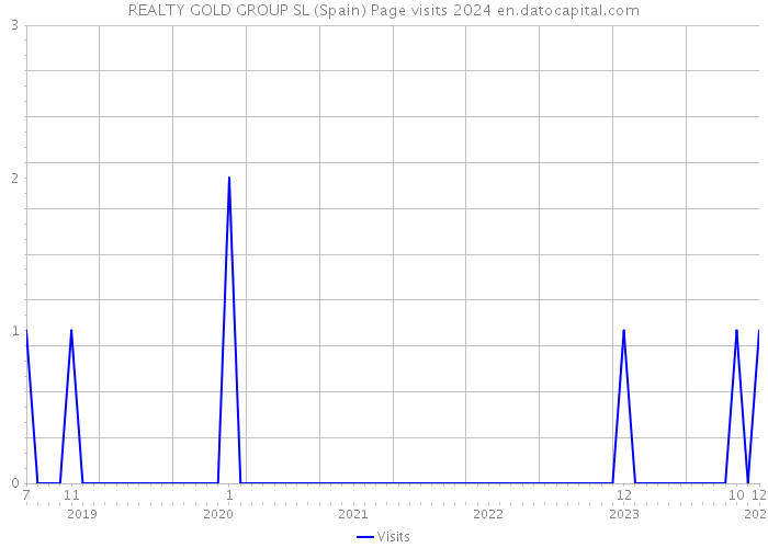 REALTY GOLD GROUP SL (Spain) Page visits 2024 
