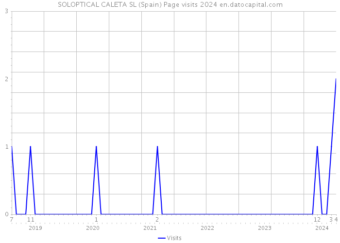 SOLOPTICAL CALETA SL (Spain) Page visits 2024 