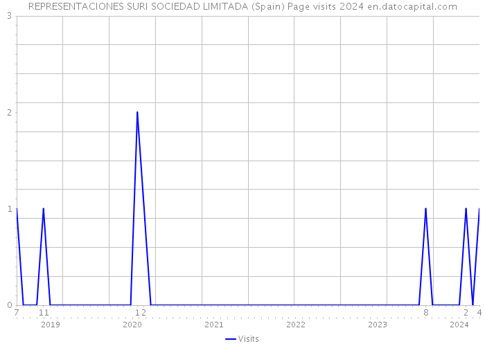 REPRESENTACIONES SURI SOCIEDAD LIMITADA (Spain) Page visits 2024 