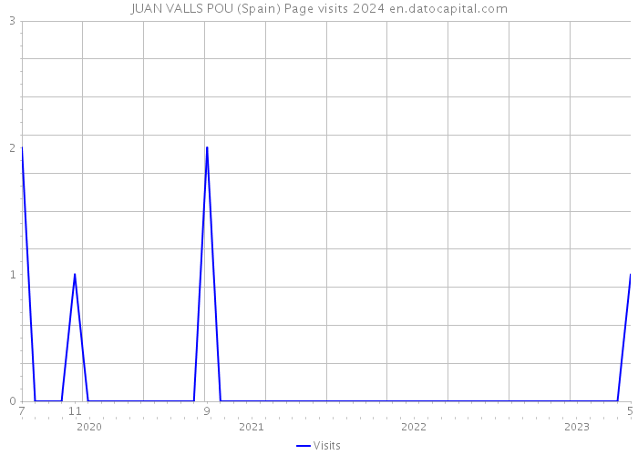 JUAN VALLS POU (Spain) Page visits 2024 