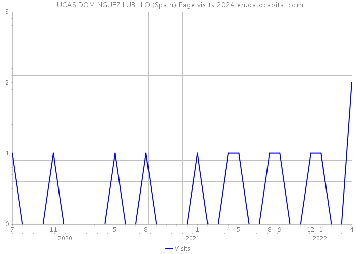 LUCAS DOMINGUEZ LUBILLO (Spain) Page visits 2024 
