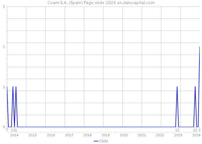 Coam S.A. (Spain) Page visits 2024 