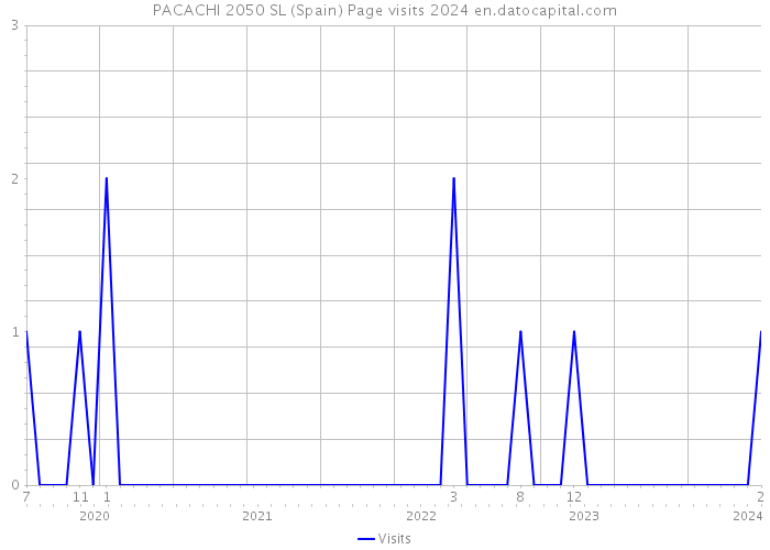 PACACHI 2050 SL (Spain) Page visits 2024 