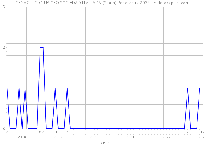 CENACULO CLUB CEO SOCIEDAD LIMITADA (Spain) Page visits 2024 